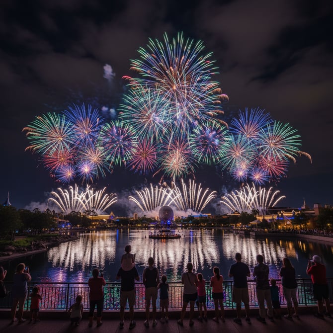 Epcot Forever Night Time Spectacular: Florida Premier Rentals: